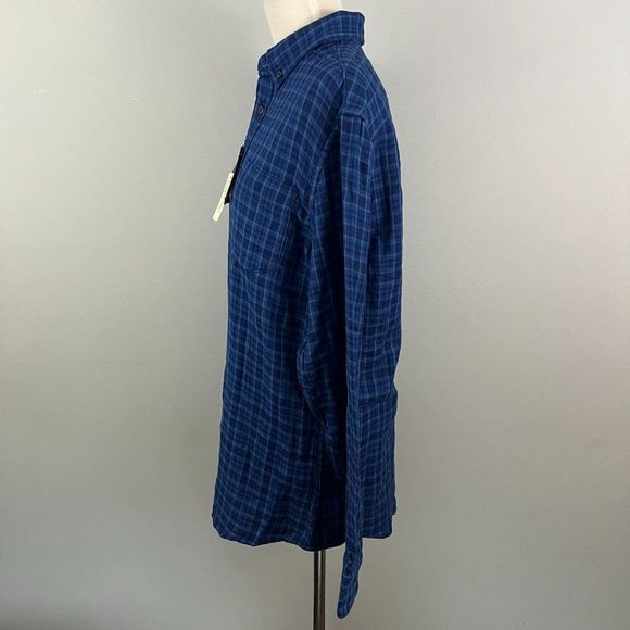 NWT‎ 1901 Blue Indigo Plaid Button Down Shirt (L) - Picture 4 of 8